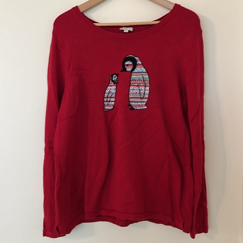 TALBOTS Penguin Sweater